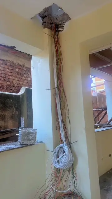 Electrical upgrade work in Uganda office building